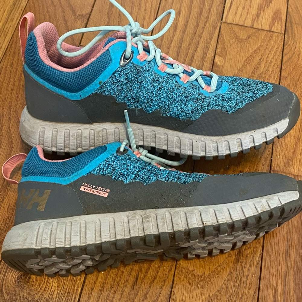 Women's Helly Hansen Vanir Hegira HT 10 Hiking Trail Running Sneakers Blue Sz 9‎